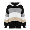 thumbnail image 5 of Vividxx Girls Jacket Girls Thicken Hooded Jacket With Zipper Front Cozy Outerwear For Cold Weather And Outdoor Adventures 3-4 Years, 5 of 5