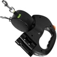 thumbnail image 1 of HELIAHOO Dual Retractable Dog Leash for Small Dogs-Dog Walking Belt for Running Hiking Training with 360 Tangle-Free,Double Dog Leash with Reflective Nylon Ribbon for Pomeranian, Teddy AZ83-15864, 1 of 7
