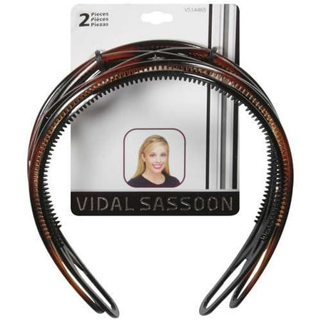 Vidal Sassoon: Black/Brown Model #Vs14465 Headband, 2 ct