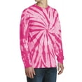 thumbnail image 4 of Men's Specialty Tie-Dye Long Sleeve Throwback Look Tee Pink X-Large, 4 of 5