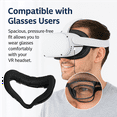thumbnail image 4 of VR Facial Interface For Oculus Quest 2 – PU Foam Face Pad Cover, Sweatproof & Comfortable Replacement Bracket (Easy Install)​, 4 of 5