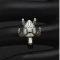 thumbnail image 4 of Sea Turtle Ring for Women Black Plated Setting Fire Opal Ginger Lyne Collection, 4 of 5