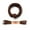 Clay Red, variant on Cobbler's Choice Leather Boot Lace - 54 Inches - Black