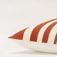 thumbnail image 3 of Rizzy Home Terracotta/Natural 20"X20" Stripe Woven Poly Filled Throw Pillow, 3 of 5