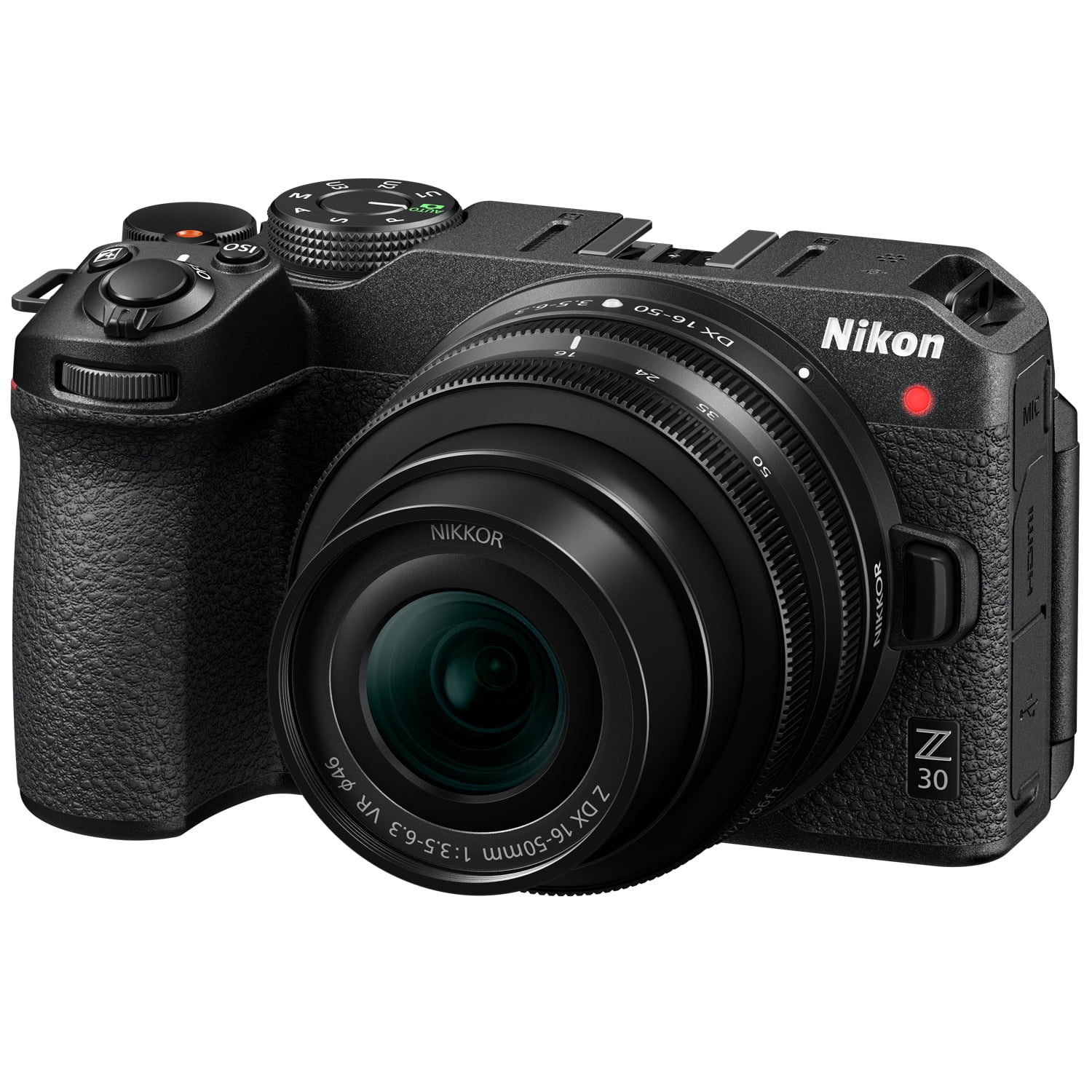 Nikon Z30 Mirrorless Camera Body 4K UHD DX-Format with NIKKOR Z DX 