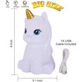 thumbnail image 2 of 8 Inch Large Unicorn LED Night Light for Kids, Portable USB Rechargeable 7-Color Touch Control Nursery Night Lamp for Children Bedroom Home Decoration., 2 of 5