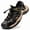 Black, variant on Men's Closed-Toe Hiking Sandals Breathable Outdoor Fisherman Shoes with Non-Slip Cushioned Sole for Trekking Walking Camping Beach Travel Casual Wear