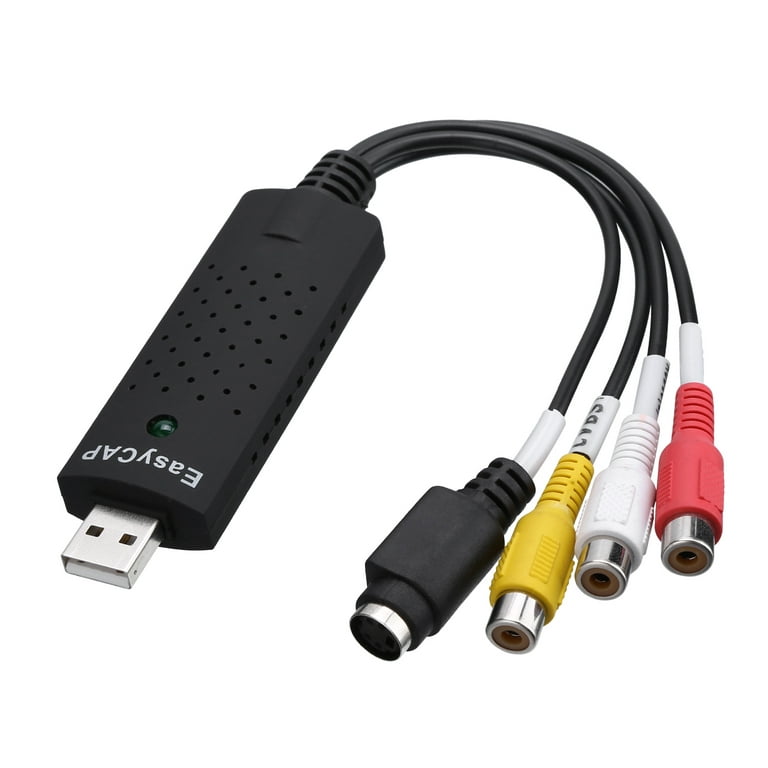 tyngdekraft nåde konstant Poweradd Digital Converter USB 2.0 Audio/Video Converter Capture Card  Analog Source VCR, DVD - Walmart.com