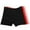 Black, variant on WMTBSRSW Women's Plus Size Cotton Boy Shorts Leak Proof Panties Underwear Full Coverage Seamless Panties Soft Stretch No Show Boxer Briefs for Ladies 3 Packs