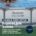 thumbnail image 6 of Bestway Steel Pro MAX 12'x30" Metal Frame Above Ground Pool, Filter Pump & Cartridge, Gray, 6 of 9