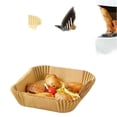 thumbnail image 3 of 100-Pack Air Fryer Parchment Paper Liners, Pre-Cut Non-Stick Baking Sheets for Easy Cleanup, Fits Most 5-8 Quart Basket Models, 3 of 3