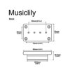 thumbnail image 4 of Ebc4 Ceramic Side Winder Mudbucker Style Bass Neck Pickup 30k For / Style Electric BassChrome), 4 of 5