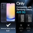 thumbnail image 2 of JETech Matte Case for Samsung Galaxy A25 5G 6.5-Inch with Upgraded Camera Protection, Translucent Frosted Matte Back Shockproof Protective Phone Cover (Deep Blue), 2 of 6