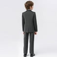 thumbnail image 6 of FLMEI Boy Suits 5 Piece Slim Fit Suit for Kids Toddler Boy Tuxedo Set Formal Set Wedding Ring Bearer Outfit for 1-14Y, 6 of 8