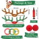 thumbnail image 3 of Juegos de Navidad, juego inflable de lanzamiento de aros con astas de reno, juegos de fiesta de Navidad para niños y adultos, divertidos regalos de Navidad, juegos de fiesta de carnaval para la, 3 of 8