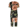 thumbnail image 4 of Wancir Womens Pajama Sets Short Sleeve Sleepwear and Long Pants Soft Sleep Lounge Sets Joggers Pj Sets with Pockets, 4 of 4