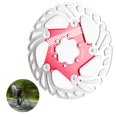 thumbnail image 2 of Rotor De Freno De Bicicleta De Montaña Rotor De Freno De Disipación De Calor Hueco Disco Flotante Grueso Disco De Cinco Clavos Con Hebilla Flotante De Acero Inoxidable 1 Pieza Kearding OD010802-02, 2 of 7