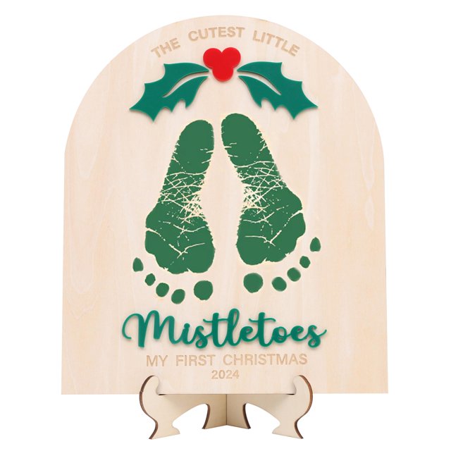 Pizarra artística con estampado navideño MAMUXI Green Mistletoe