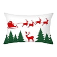 thumbnail image 5 of Christmas Cartoon Printed Waist Pillow 2022 Holiday Decoration Pillowcase Home Living Room Cushion Cover, 5 of 8