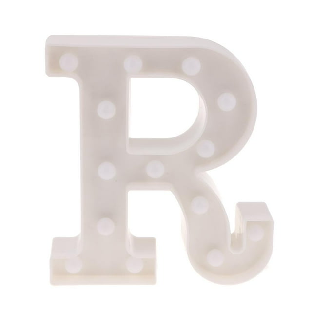 Lámpara de luz LED con letras para marquesina, para dormitorio, sala de estar, luz nocturna, decoración para fiestas R
