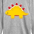 thumbnail image 3 of Instant Message - Christmas Dino  - Kids Long Sleeve Tee, 3 of 6