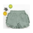 thumbnail image 3 of ATOGUTA Girls' Shorts Summer Cute Ruffle Printing Casual Shorts Green, Size 6M-5T, 3 of 5