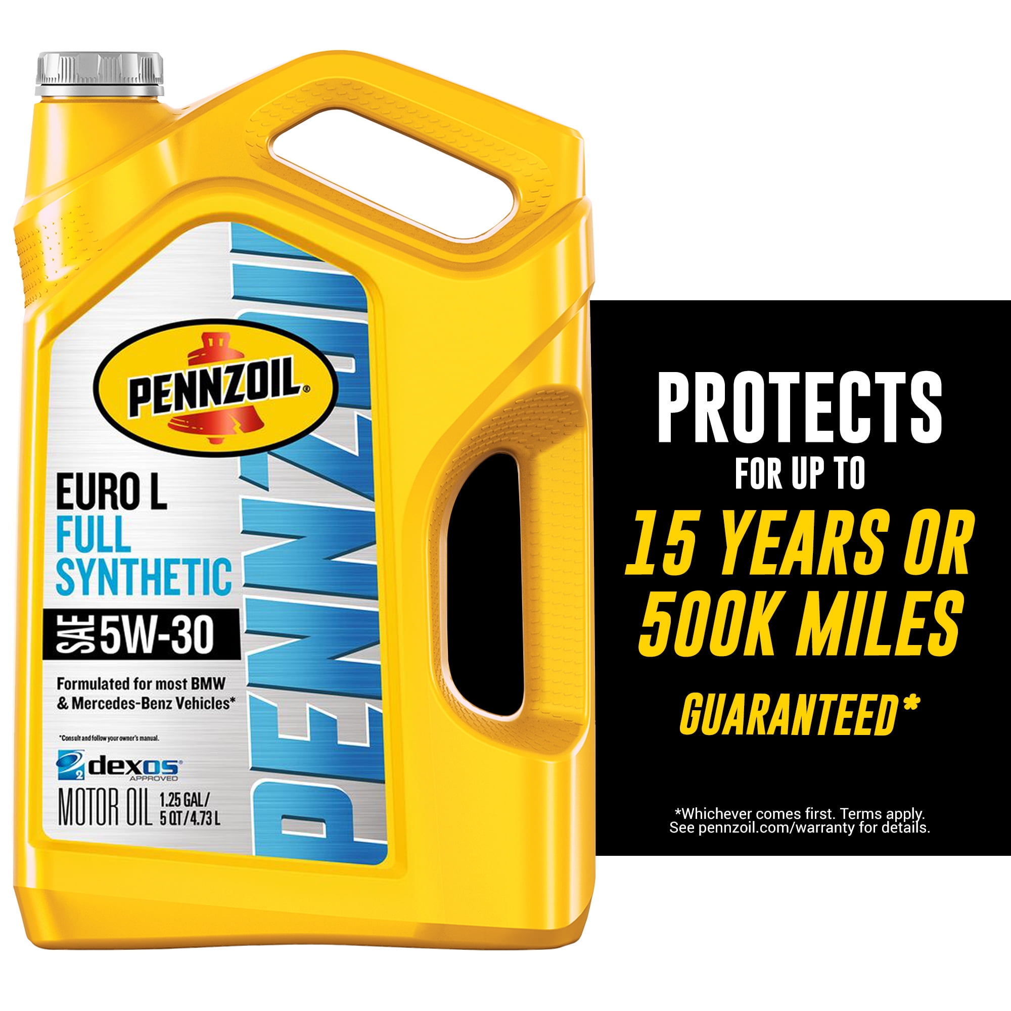 Pennzoil Platinum Euro L Full Synthetic 5W-30 Motor Oil, 5 Quart