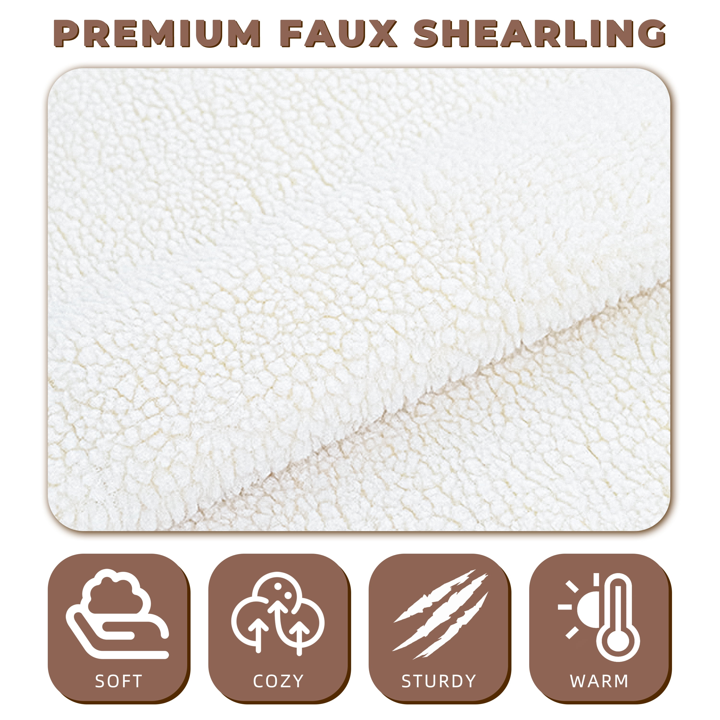 Faux Shearling Dog Bed Couch For Large Dogs Up To 70lbs, No Assembly Orthopedic Elevated Pet Sofa Bed, Furniture Style Comfy Dog Couch Bed, White