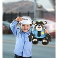 thumbnail image 5 of DolliBu Black Bear Police Officer Plush Toy - Soft Bear Cop Stuffed Animal Dress Up with Cute Cop Uniform and Cap Outfit - 12.5 Inches, 5 of 8