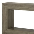 thumbnail image 3 of Evan Console Table, 47 Inch Rectangular Top, Rustic Gray, Open Shelf, 3 of 5