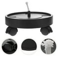 thumbnail image 4 of Shisuyan Flower Pot Tray Plant Pallet Caddy Plastic Black 1Pcs, 4 of 8