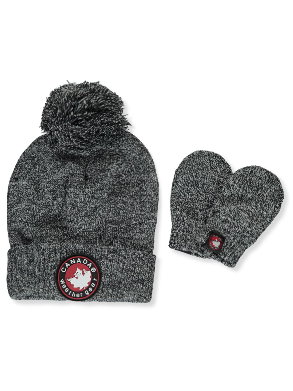 New Unisex Kids' Winter Beanie Hat & Gloves Set by Canada Weather Gear Brand ski 