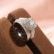 thumbnail image 1 of Fiudx Juego de 2 Anillos de Diamantes, Exquisitos Anillos de Compromiso de Moda para Bodas, Regalos de Joyería, 1 of 7