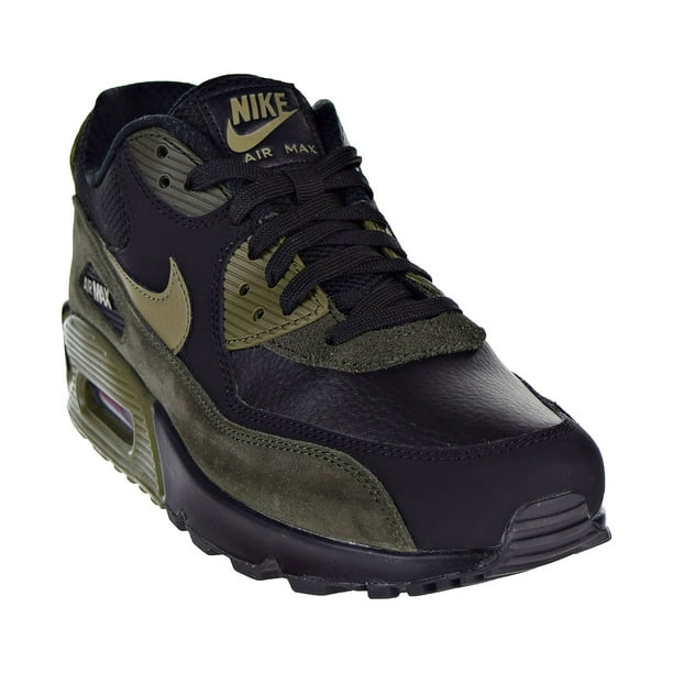 tierra suelo Movimiento Nike Air Max 90 Leather Men's Shoes Black/Medium Olive-Sequoia 302519-014 -  Walmart.com