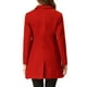 thumbnail image 3 of Abrigo largo para mujer INSPIRE CHIC con solapa, mangas largas y un solo botón, abrigo de invierno S rojo, 3 of 6