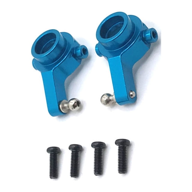 Vogacara 2 piezas RC Car Steering Cup Vehículo Copas delanteras Automóvil Juguete Accesorios modificados Reemplazo para WL Toy A949 Azul Type3 NO3