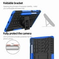thumbnail image 4 of Feishell Case For Samsung Galaxy Tab S9 FE 5G 10.9 Inch/Galaxy Tab S9 11 Inch 2023, Armor Heavy Duty Anti-falling Rugged Double Military Grade Heavy Duty Shockproof Case with Kickstand, Blue, 4 of 5
