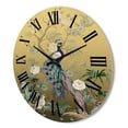 thumbnail image 3 of Designart 'Chinoiserie With Peonies and Birds VI' Traditional Wood Wall Clock, 3 of 5