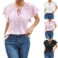 thumbnail image 1 of Ashirexll Hauts pour Femmes Tendance, Mode Tricot Uni Col en V Torsadé Camisole, 1 of 7