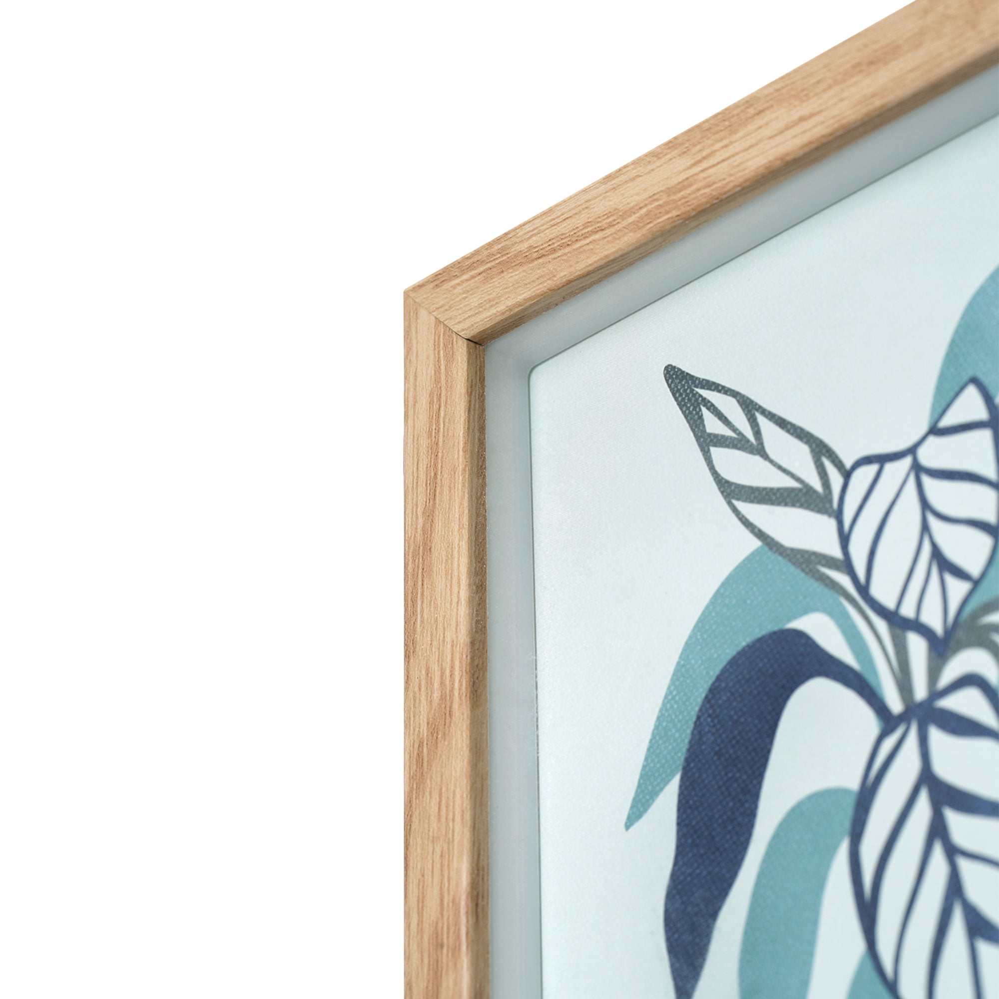 Crystal Art Gallery Contemporary Potted Plants Set of 2 Framed Glass Prints, Greens