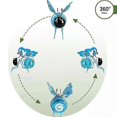 thumbnail image 4 of ZHAOCHENG Lámpara colgante solar creativa de simulación de insectos, luces colgantes solares de abeja para jardín, escarabajo, 4 of 4