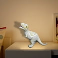 thumbnail image 5 of Solar Powered Dinosaur Garden Decoration, Resin Outdoor Ornament with LED Lights, Cute Patio Decor for Lawns, Backyards, Flower Beds and Courtyards, Lifelike Glowing Dinosaur Figurine, 5 of 9