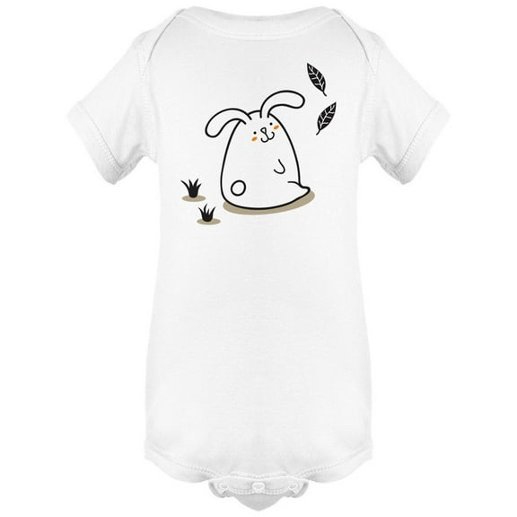 Easter Bunny And Leaves Bodysuit Infant -Image by Shutterstock, 6 Months