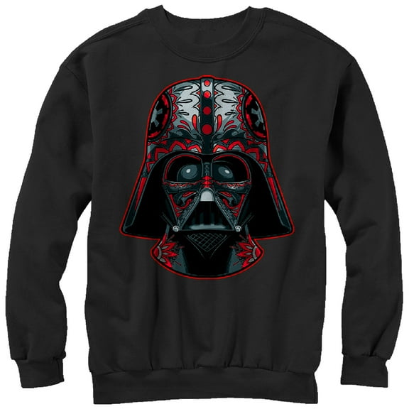 Men's Star Wars Darth Vader Helmet Markings  Sweatshirt Black 2X Large