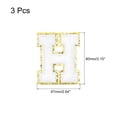 thumbnail image 2 of Chenille Letters H Patches Large Size 80mm/3.15 Inch Golden Glitter for Clothing,Shoes,Hats 3PCS(White), 2 of 5