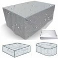 thumbnail image 2 of Fundas impermeables para muebles de jardín y patio, 75 tamaños, fundas para sillas para lluvia y nieve (happyshop) 120x60x106cm, 2 of 5
