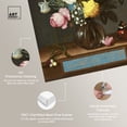 thumbnail image 4 of Ambrosius Bosschaert The Elder-Bouquet Of Flower In A Glass Vase Canvas Wall Art by Art Remedy, Gallery Wrapped, 10"x15", 4 of 7