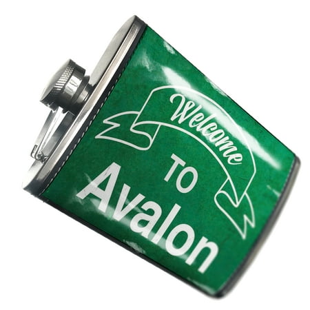 

NEONBLOND Flask Green Sign Welcome To Avalon