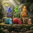 thumbnail image 3 of Piedra sensorial de dinosaurio para aula infantil, paquete de 24 con tarjetas, 3 of 8