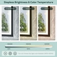 thumbnail image 5 of Keonjinn 36x36 inch Bathroom LED Mirror Front Light Backlit Vanity Mirror with Double Light Strip 3 Colors CRI 90+ Anti-Fog Memory Funtion, Rectangle Wall Mount Makeup Mirror for Modern Bathroom Décor, 5 of 7